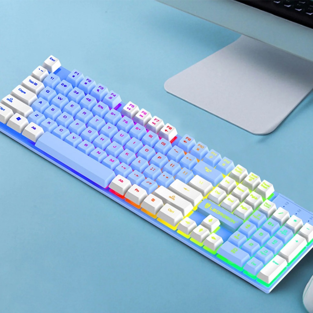 Jual POM Keyboard Colorful Full Size Komputer Laptop Mousepad Mouse ...