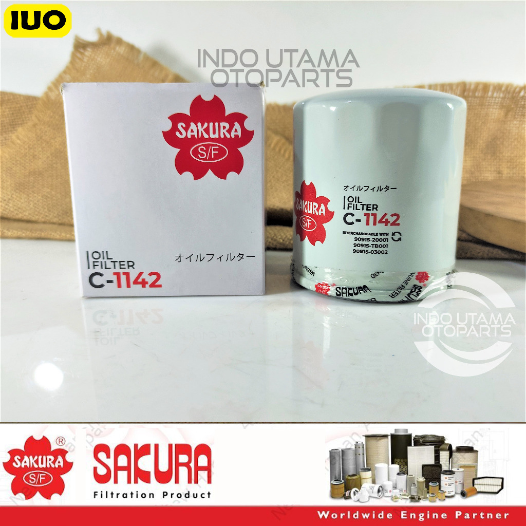 Jual Filter Oli Innova Fortuner Kijang 2.0 Hilux Twincam SAKURA C-1142 ...