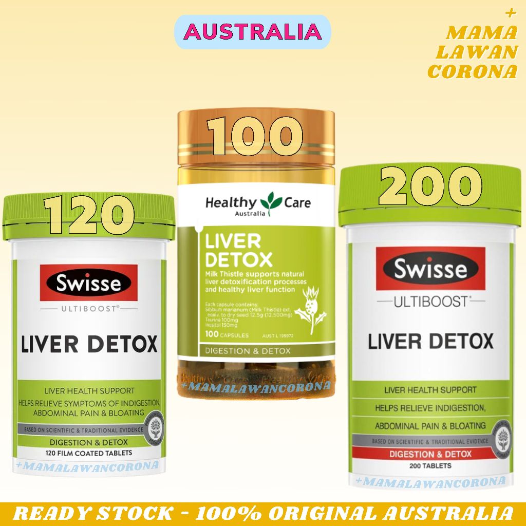 Jual Swisse Ultiboost Liver Detox 120 Tablets 200 Tablet Vitamin Hati