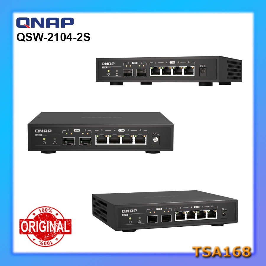 QNAP QSW-2104-2S 10GbE スイッチングハブ Amazon.com: QNAP QSW-2104-2S-A-US: 2.5GbE RJ45 & 10G SFP+