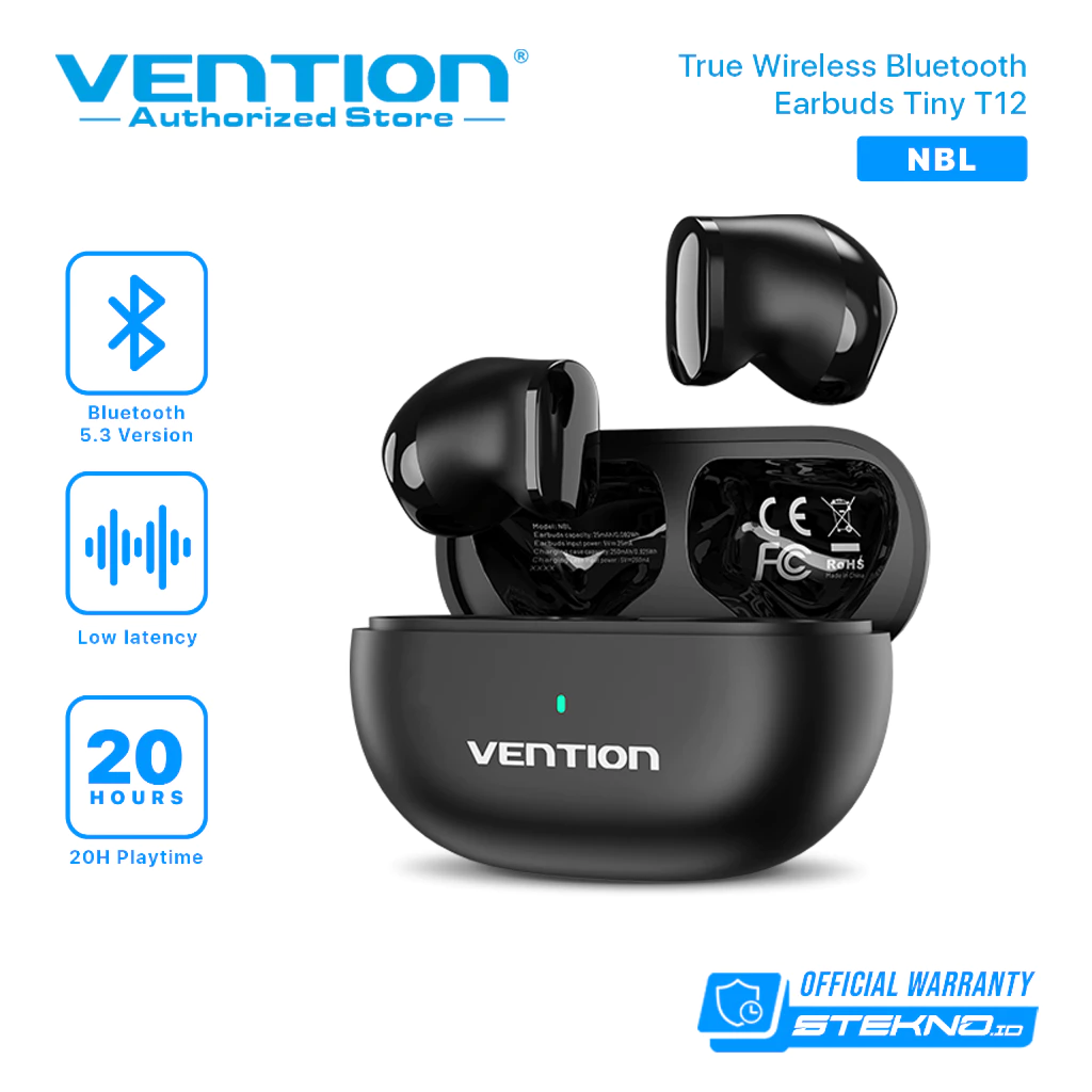 Vention TWS Headset Bluetooth Wireless Earphone HiFi Tiny T12 Series