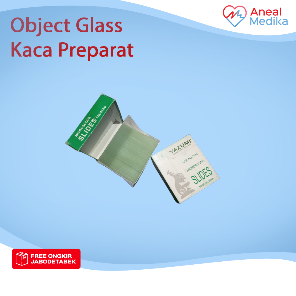 Jual Kaca Benda Object Glass Kaca Preparat Microscopes Slides Spesimen Mikroskop Yazumi Sail 8452