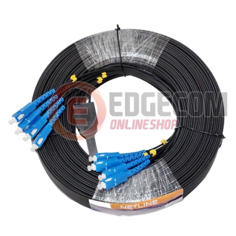 Jual NETLINE KABEL FIBER OPTIC FO 4 CORE PRECON FTTH SC OUTDOOR 150 ...