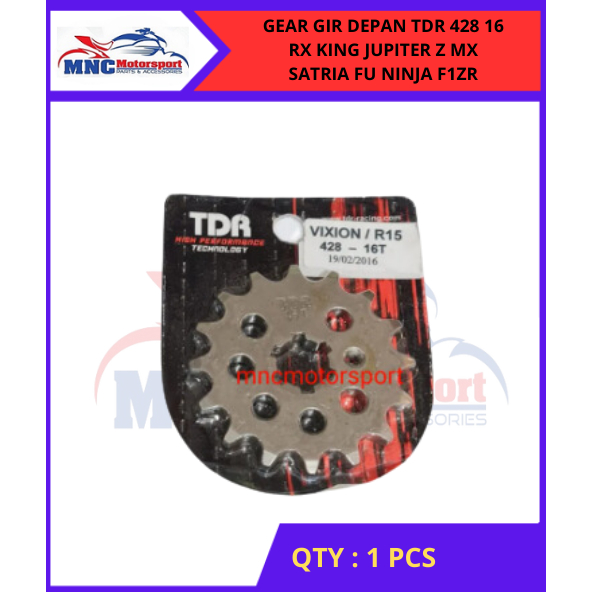 Jual GEAR GIR DEPAN TDR 428 16 RX KING JUPITER Z MX SATRIA FU NINJA
