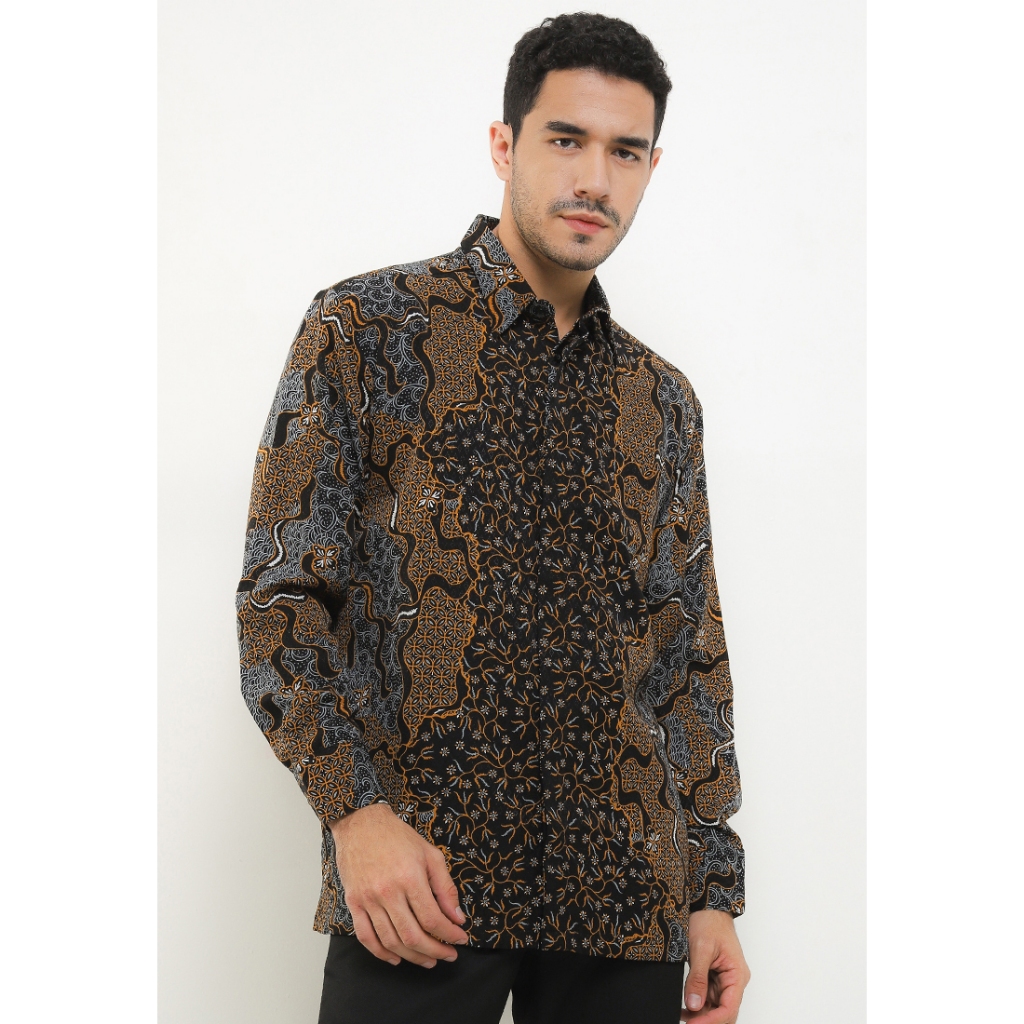 Arjuna Weda Body Fit Gurdo Kemeja Batik Pria