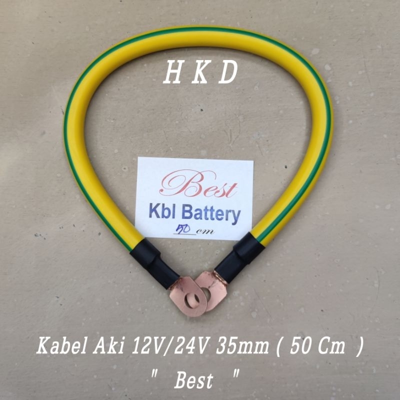 Jual KABEL AKI ACCU MOBIL 12V/24V 35MM PANJANG 50CM 