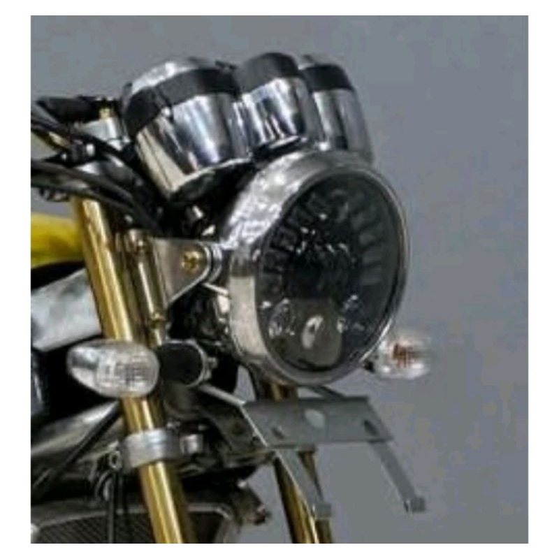 Jual LAMPU DEPAN NINJA SS FULL SET SPIDOMETER NINJA CHROME /BRAKET