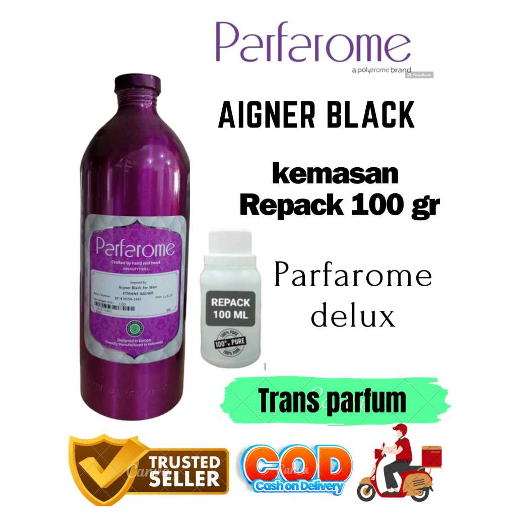 Jual REPACK 100 GRAM AIGNER BLACK BY PARFAROME DELUX Shopee