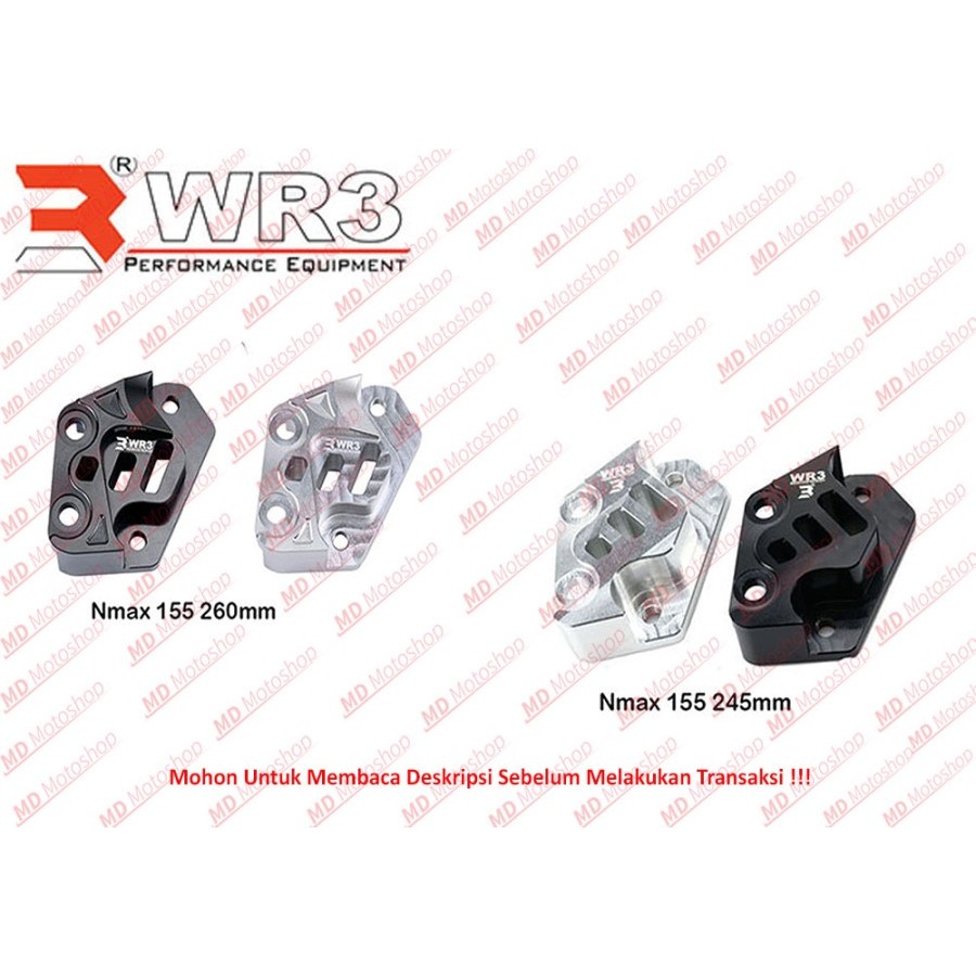 Jual Breket WR3 Kaliper Depan 4P Nmax 155 245mm 260mm | Shopee Indonesia