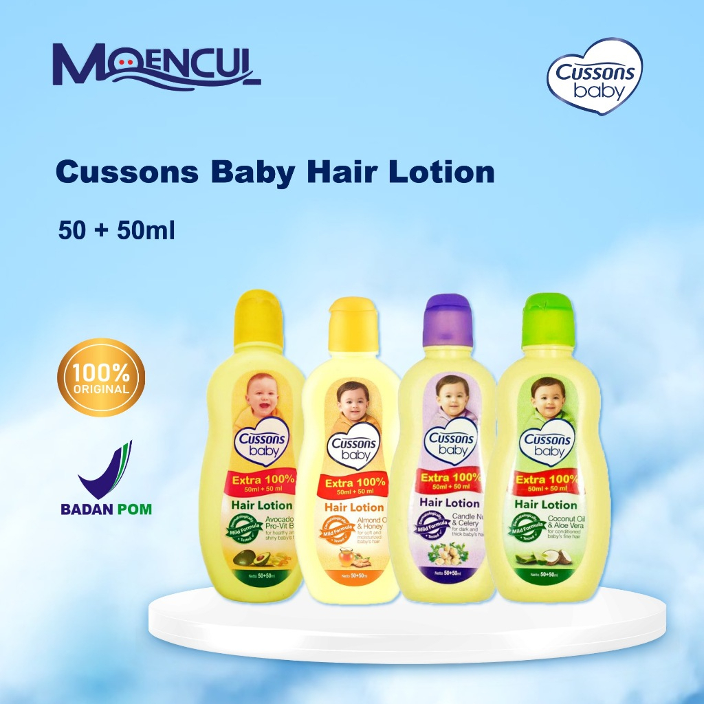 Jual Cussons Baby Hair Lotion 50ml+50ml Cusson Hair Lotion Bayi