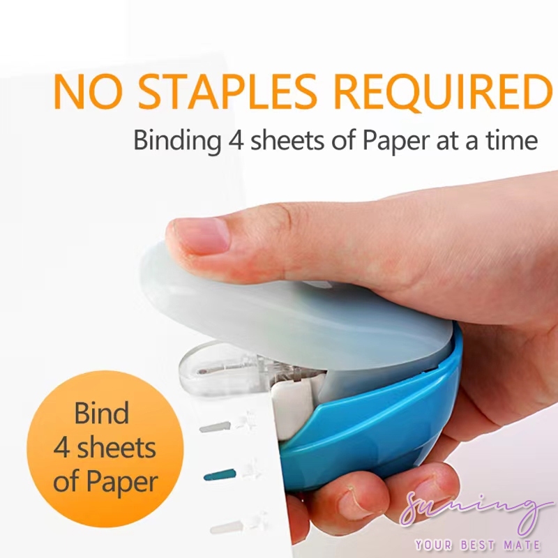 Jual Magic Stapler KW-trio Stapless /Stapler Unik Tanpa Isi (4 WARNA ...