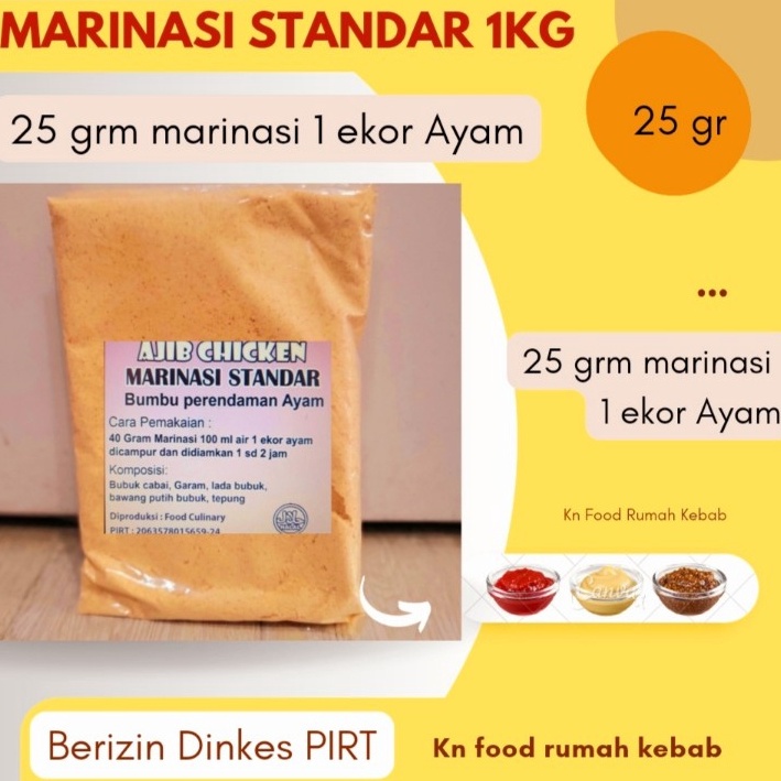 Jual Baru Bumbu Perendaman Marinasi Ayam Fried Chicken Standar Kg