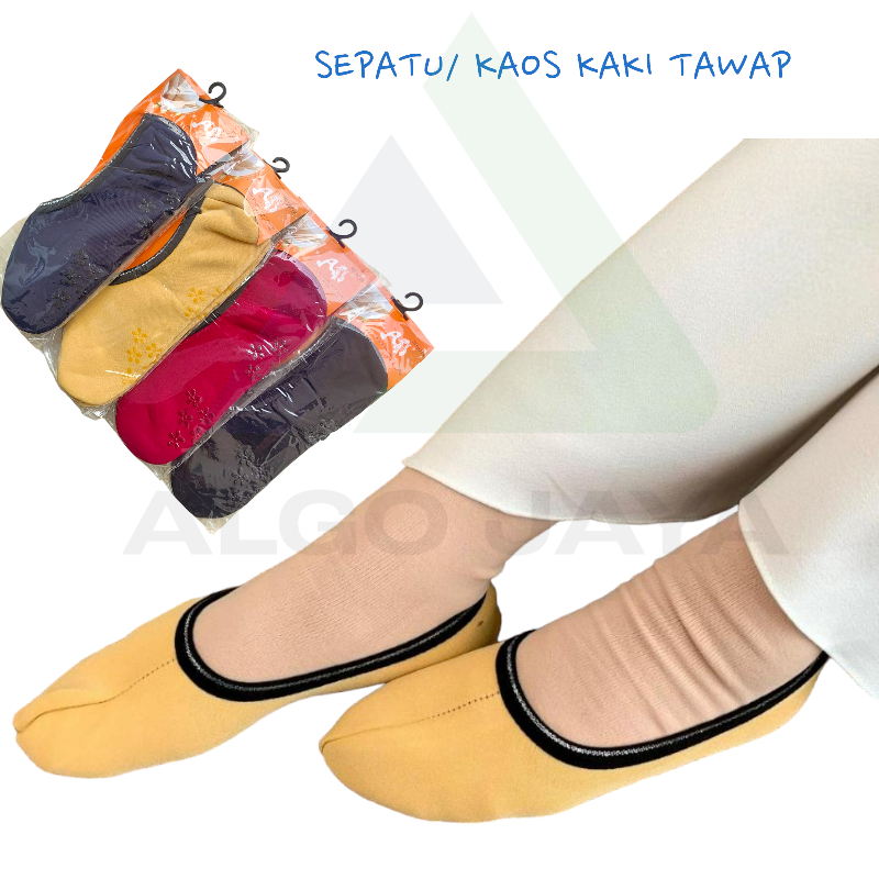 Jual Sepatu Tawaf Polos Anti Slip Kaos Kaki Towaf Polos Wanita Dewasa