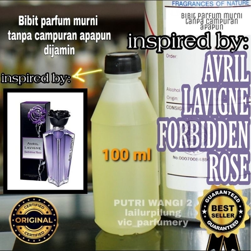 Jual Avril Forbiden Rose Lavigne 100ml Bibit Parfum Murni Asli Shopee Indonesia 7387