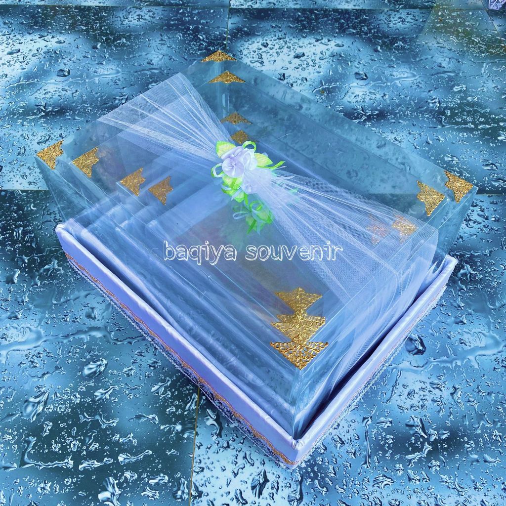 Jual Box Kotak Seserahan Tile Lamaran Tile Mika 1 Set Isi 4 | Shopee ...