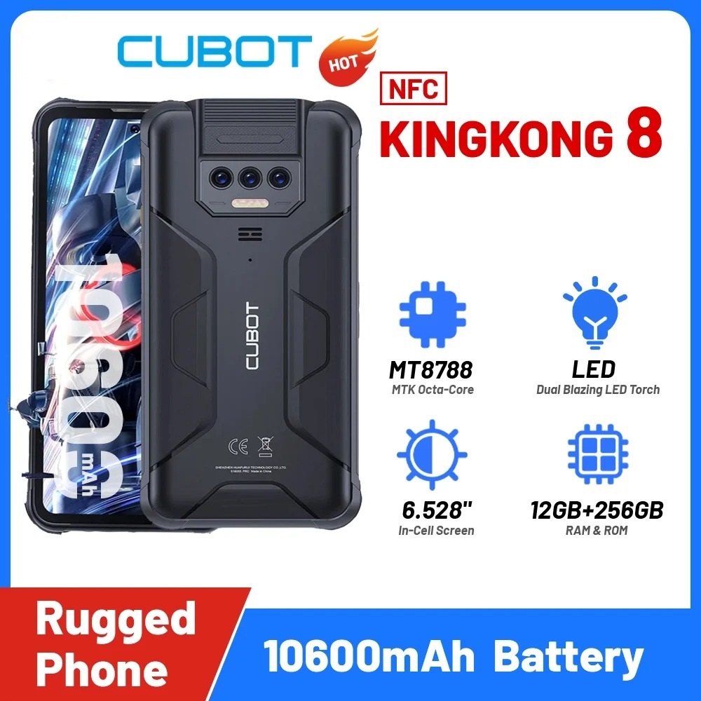 Cubot KingKong 8: 256GB ROM - Android 13 - 48MP