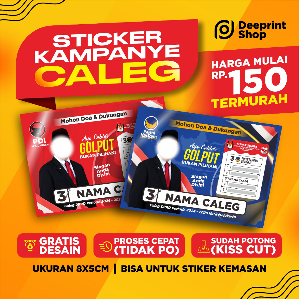 Jual 𝐒𝐭𝐢𝐤𝐞𝐫 𝐊𝐚𝐦𝐩𝐚𝐧𝐲𝐞 𝐂𝐚𝐥𝐞𝐠 𝐏𝐞𝐦𝐢𝐥𝐮 𝟐𝟎𝟐𝟒 𝐓𝐞𝐫𝐦𝐮𝐫𝐚𝐡 | Shopee Indonesia