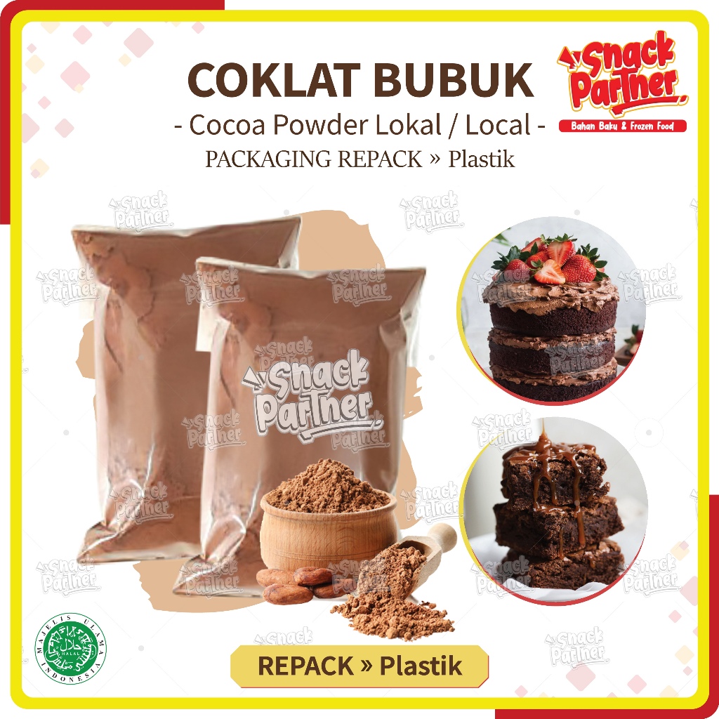 Jual COCOA POWDER LOCAL & PREMIUM / Coklat Bubuk Lokal Murni REPACK 500 ...