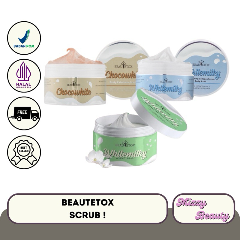 Jual [READY] Beautetox Scrub Milkywhite Jasmine / Chocowite / Scrub Beautetox Jasmine Shopee