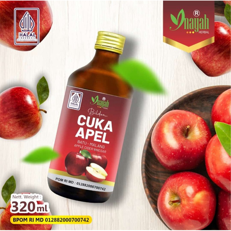 Jual Cuka Apel With The Mother Natural Apel Inayah | Shopee Indonesia