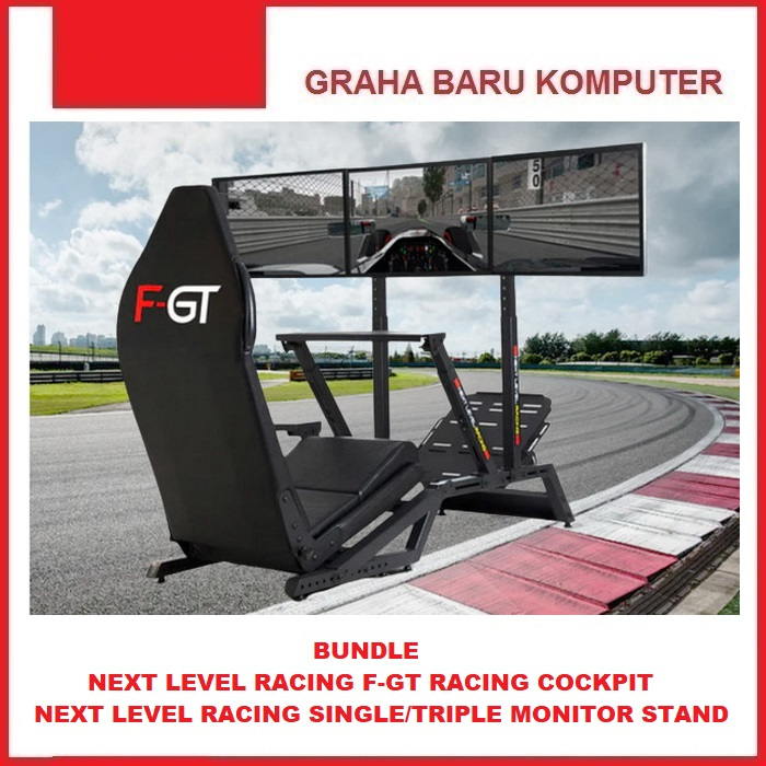 Jual BUNDLE Next Level Racing F-GT Kursi Cockpit Gaming Chair Simulator ...
