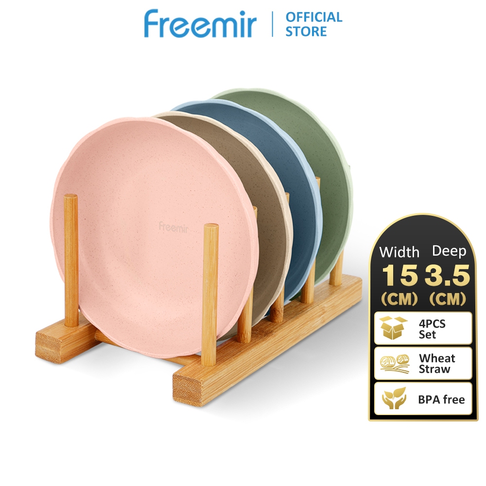 Jual Freemir Set Pcs Piring Gelombang Cm Mini Piring Makan Wheat Straw Jerami Gandum Set