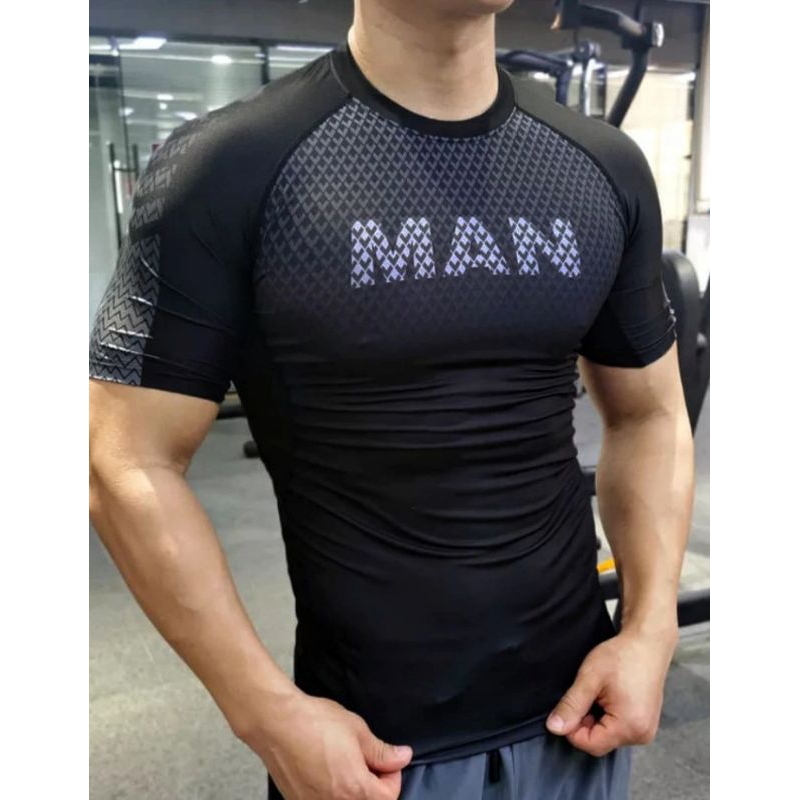 KAOS OLAHRAGA GYM PRIA SPORTY LENGAN PENDEK BAJU OLAHRAGA PRIA UNDER ARMOUR KAOS GYM PAKAIAN FITNESS PAKAIAN OLAHRAGA PRIA ATASAN OLAHRAGA