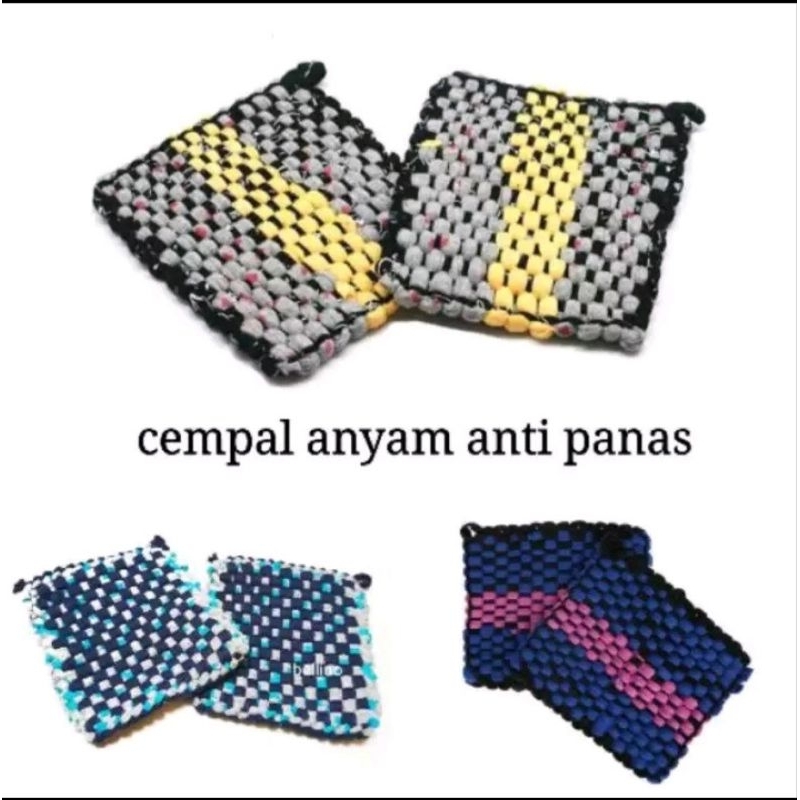 Jual Lap cempal anyam anti panas isi 1 kodi (20 pcs)/ cempal dapur ...