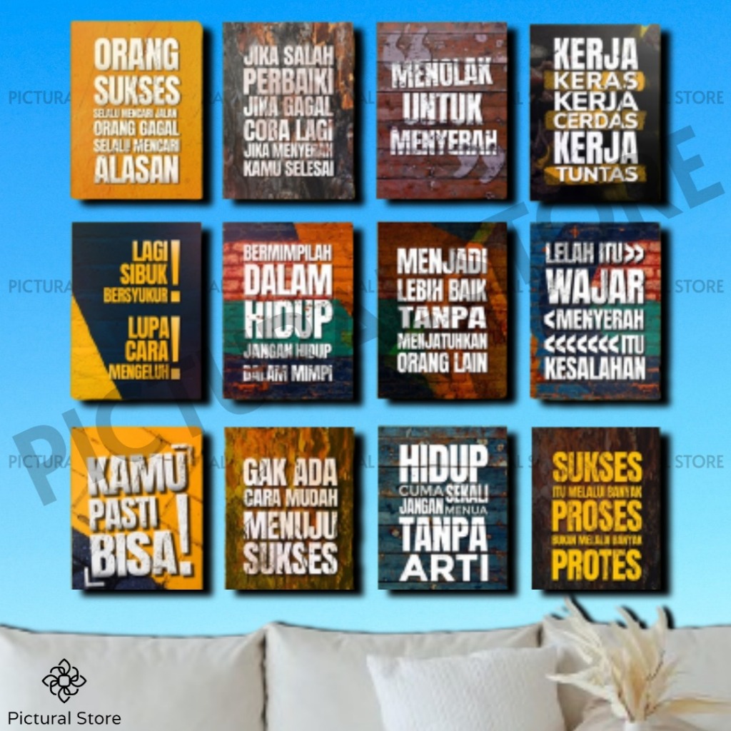 Jual Poster Motivasi Dekorasi Hiasan Dinding Kamar Aesthetic Shopee