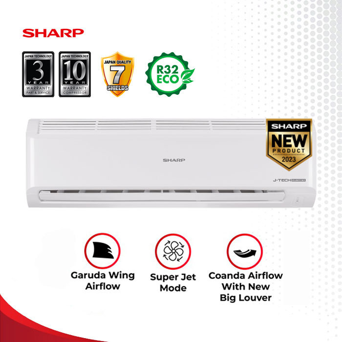 Jual AC Sharp 1/2 PK AHX-6BEY J-Tech Inverter With Super Jet Mode 0.5 ...