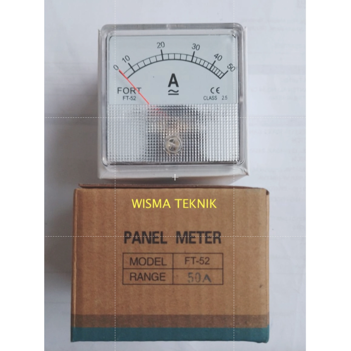 Jual AMPERE METER ANALOG 50 AMP AC/DC FORT MODEL FT52A Shopee Indonesia