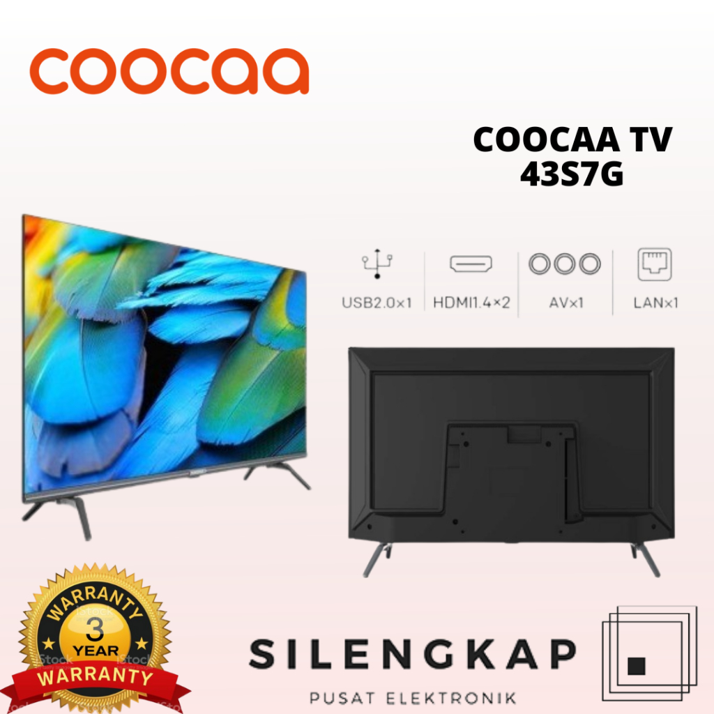 Jual Led Tv Coocaa Cooca Cocaa 43 inch 43inch 43S7G 43S7 G OS Android ...