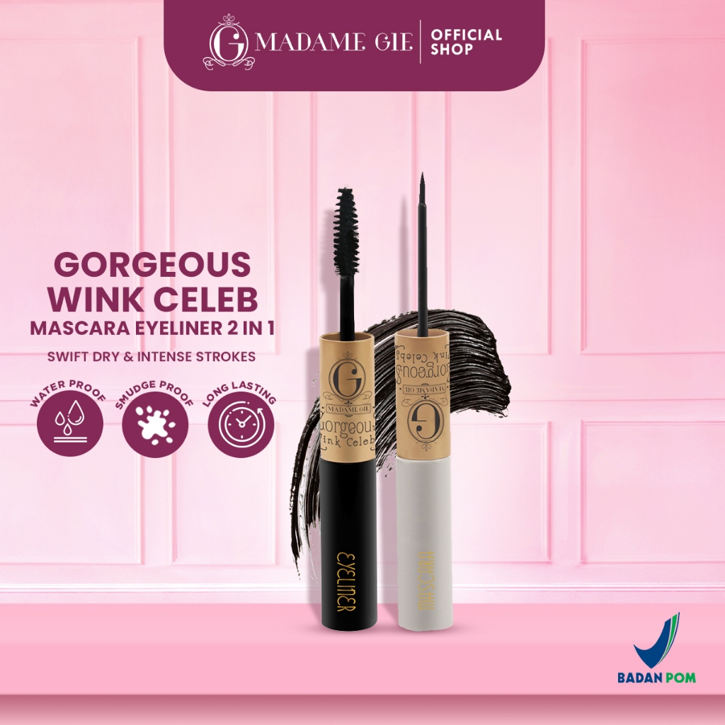 Jual Madame Gie Wink Celebs Mascara Eyeliner 2 in 1 MakeUp