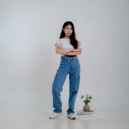 Cargo baggy Highwaist 
