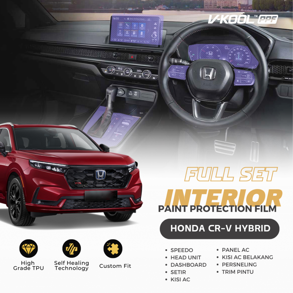 Jual V-KOOL PPF Interior Protector Honda CR-V Hybrid / CRV - Full Set ...