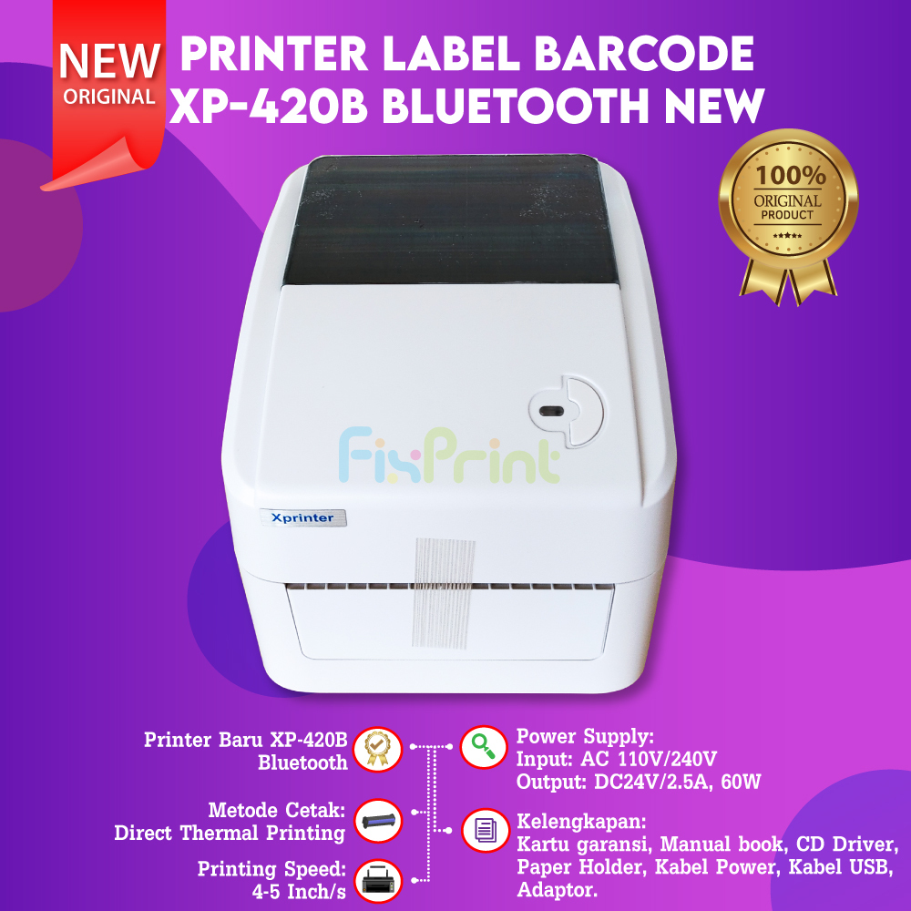 Jual XPRINTER XP D4601B XP-420B 420B Barcode Printer Label Thermal XP ...