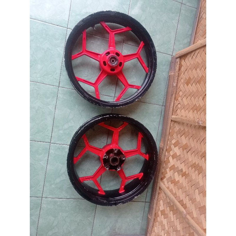 Jual Velg Model Axio Power Vixion Balok Tapak Lebar Set Depan Belakang Shopee Indonesia