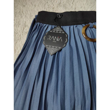 Rok Plisket Rania Zr Premium Skirt Wanita Korean Maxi Panjang Plisket Payung Mayung Pinggang