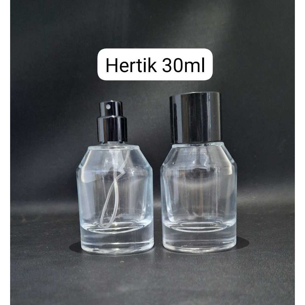 Jual Botol Parfum Hertic 30ml easy pump hitam biasa cap hitam per lusin ...