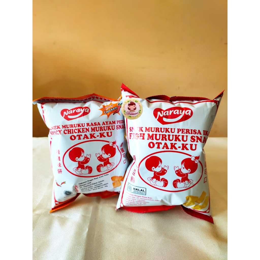 Jual .Snack import | Naraya Snek Muruku Otak-Ku 60 gr Rasa Ikan, Ayam ...