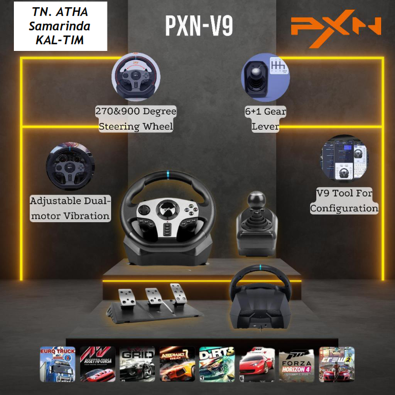Jual PXNV9 Steering Wheel With Clutch Shifter Alternatif Logitech G29