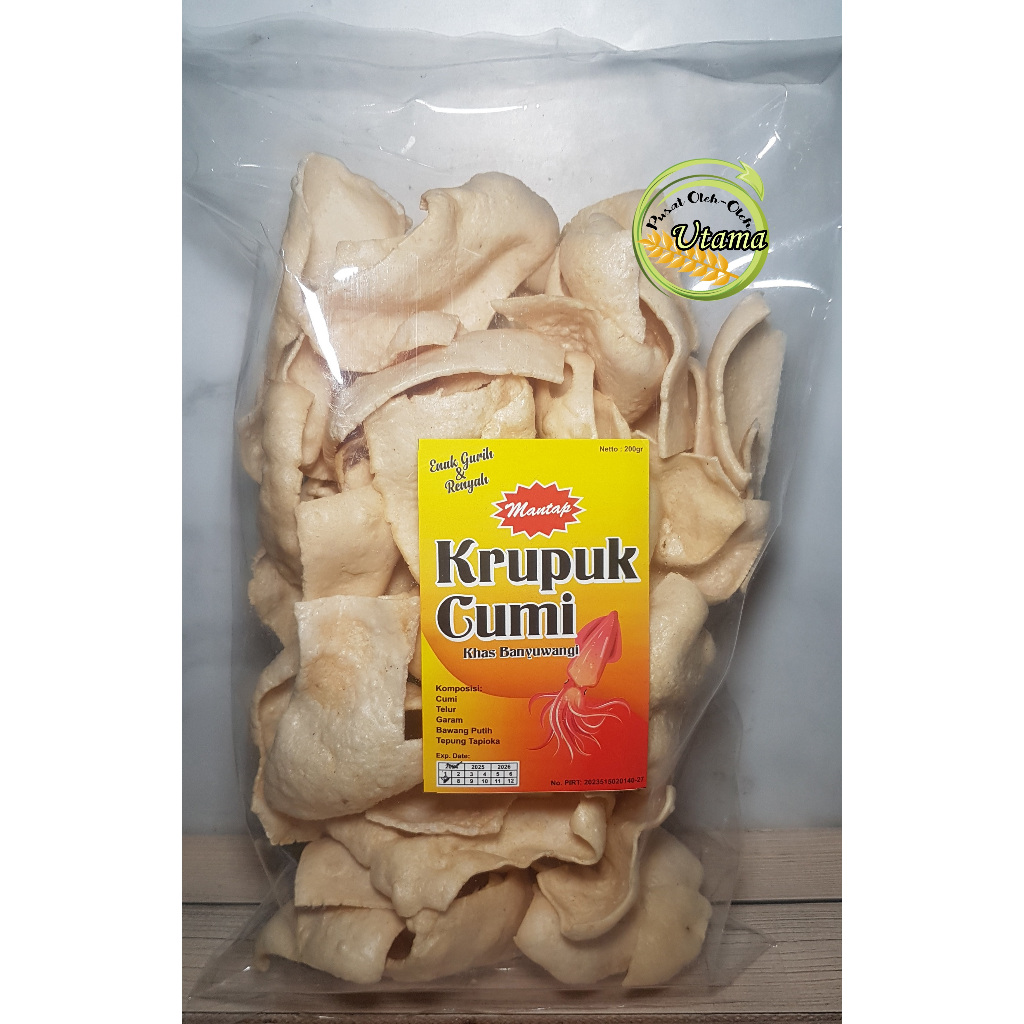 Jual Kerupuk Cumi Rizky Camilan Banyuwangi Krupuk Cumi Shopee