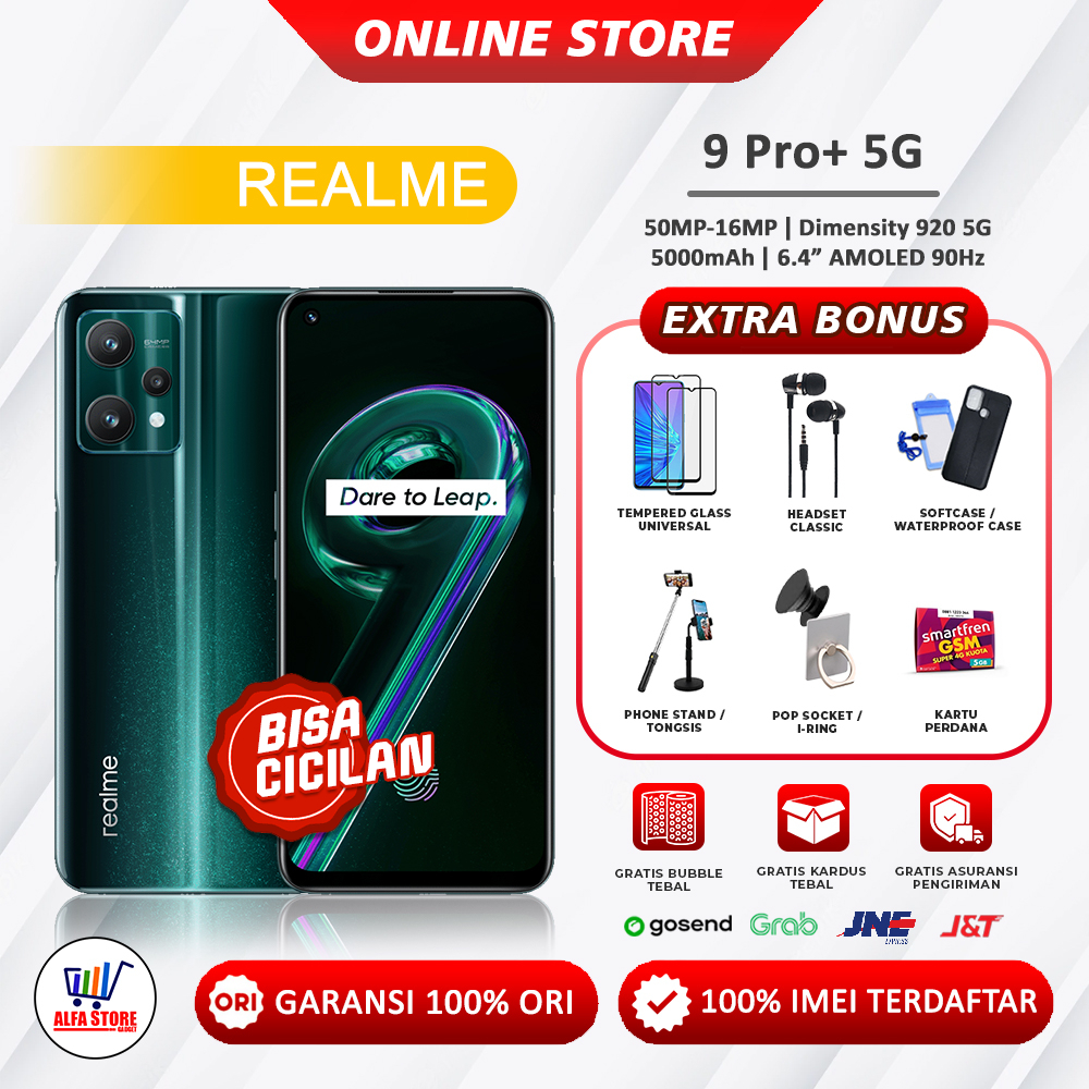 Jual REALME 9 PRO PLUS 5G 8/256 GB GARANSI RESMI di Seller