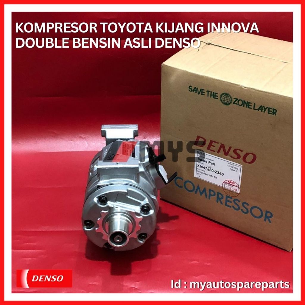 Jual KOMPRESOR AC Mobil TOYOTA Kijang Innova Fortuner Double Bensin ...