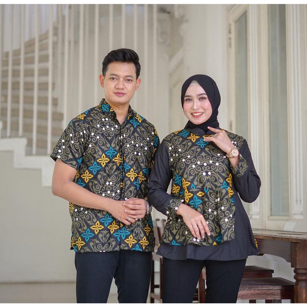 Jual Benang Raja Batik Couple Pria Wanita Katun Songket | Shopee Indonesia