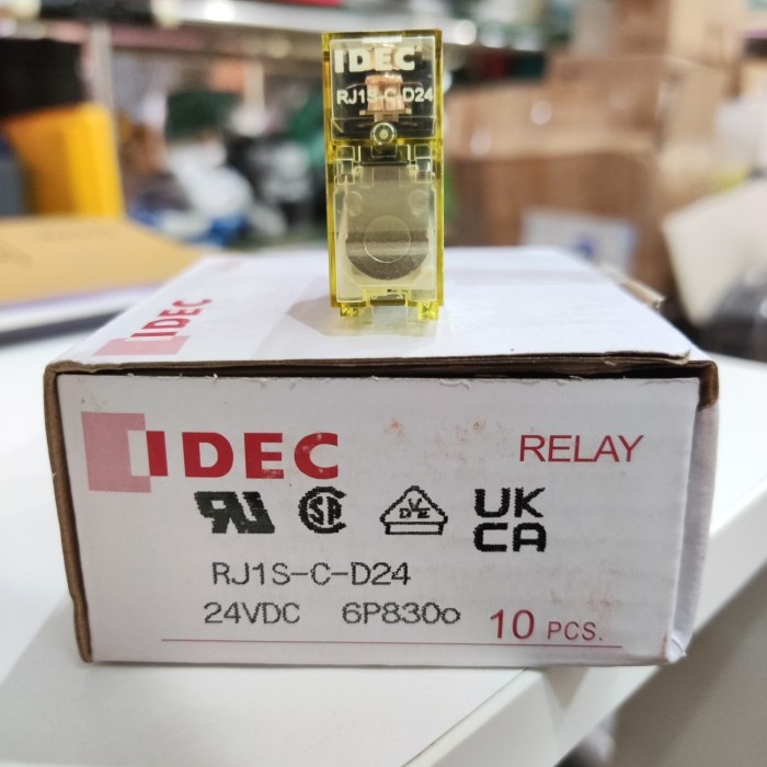 IDEC Corporation RJ1S-C-D24 Relay, E-Mech, SPDT, Ctrl-V 24DC