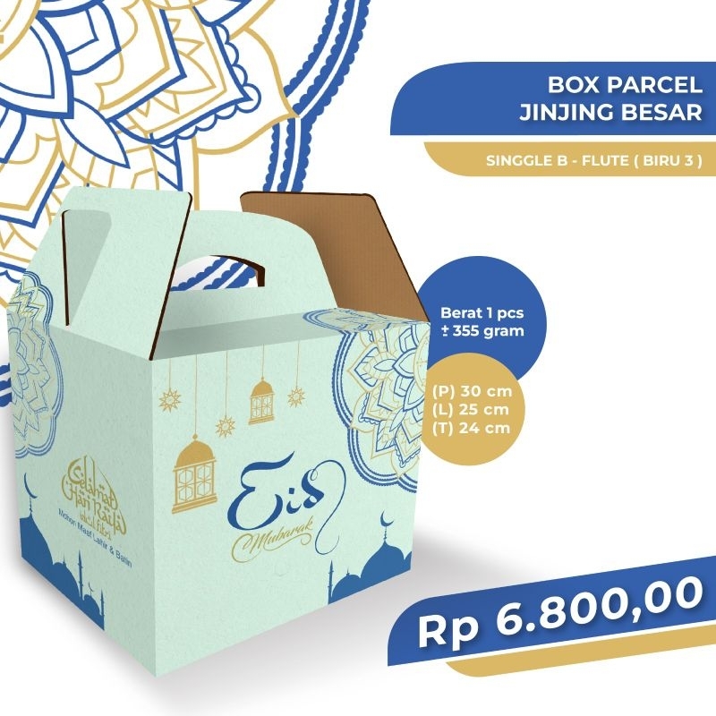 Jual KARDUS BOX PARCEL JINJING BESAR|LEBARAN|IDULFITRI|HAMPERS 25x30x24 ...