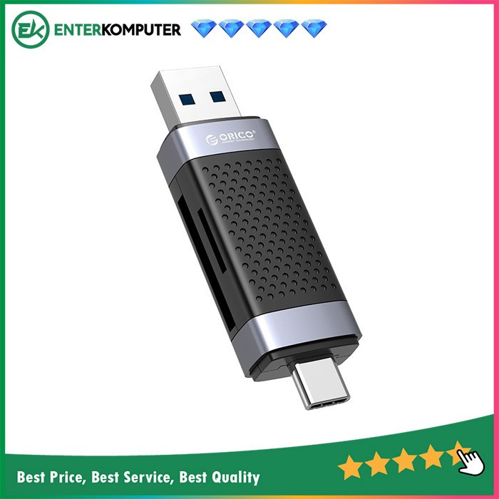 Jual Orico CD2D-AC3 2in1 TF SD Dual Port USB3.0 Dual Head Card Reader ...