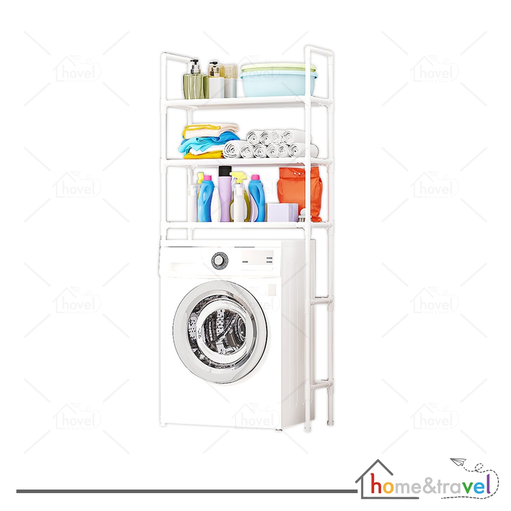 HOVELSHOP Rak Mesin Cuci Susun Kamar Mandi Portable Organizer Rack Tempat  Sabun Serbaguna