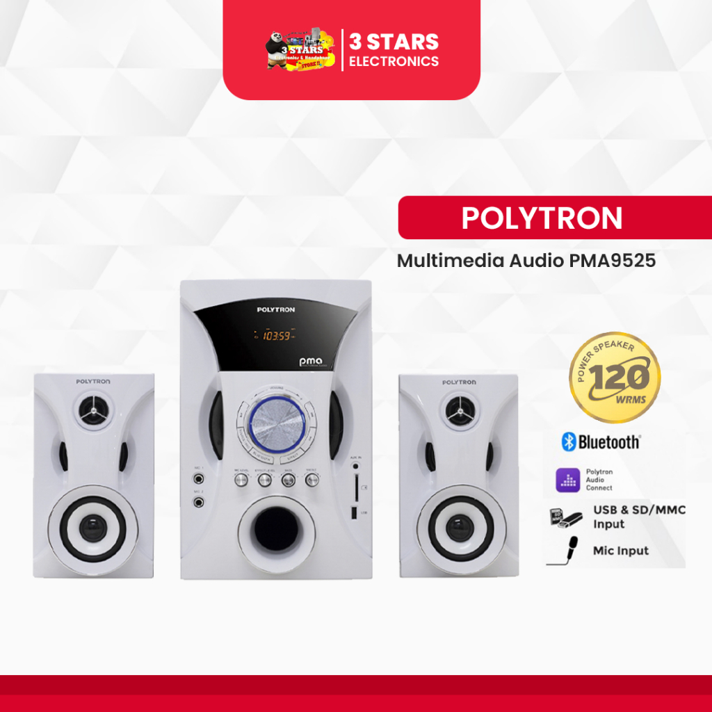 Jual SPEAKER AKTIF POLYTRON PMA 9525 Speaker Bluetooth/USB/AUX/FM With ...